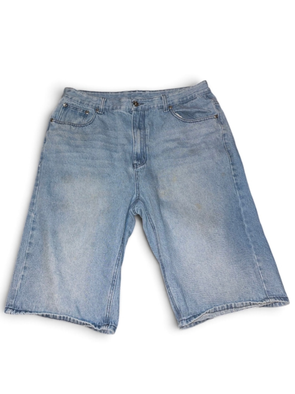 Game Time Light Wash Denim Shorts (A007)